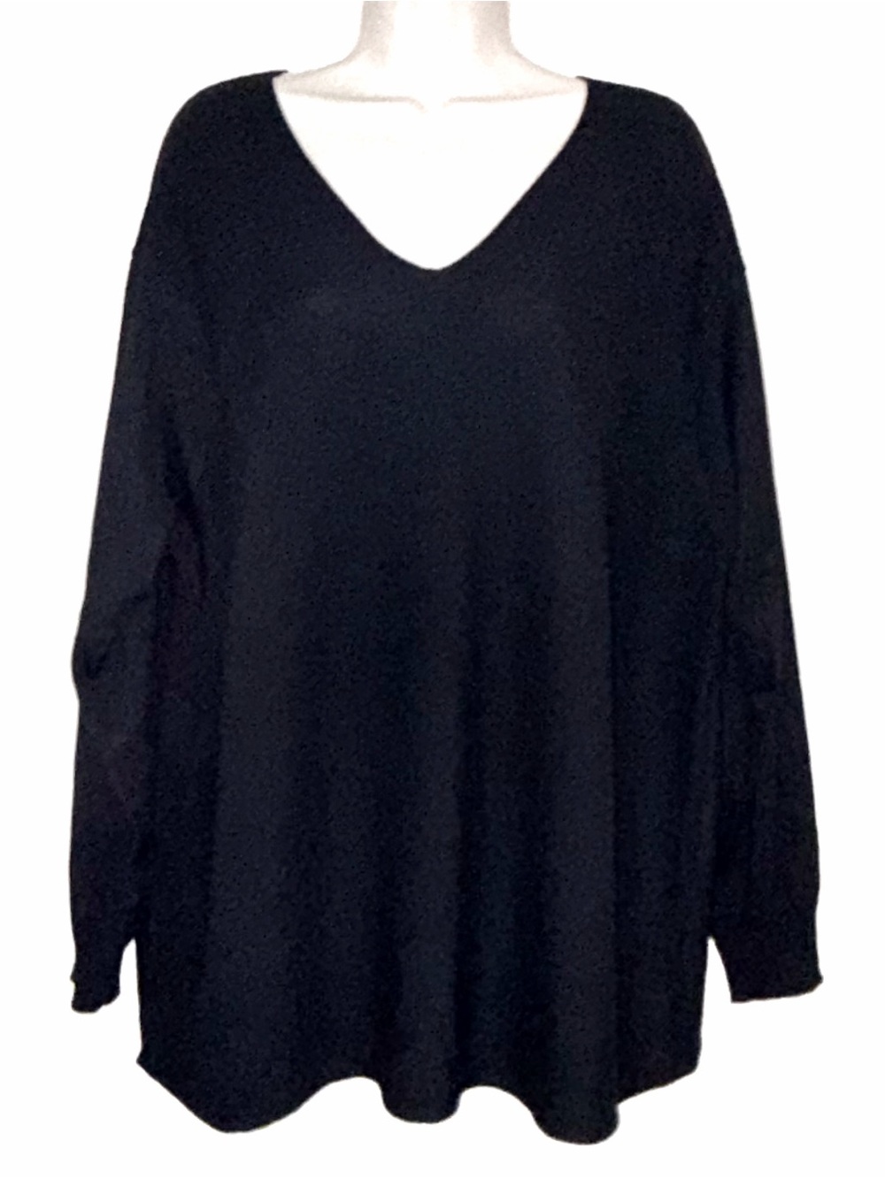 Ella Moss Black V-Neck Women's Sweater
